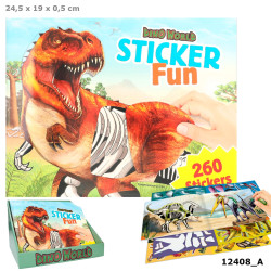 Dino World Sticker Fun tarrakirja