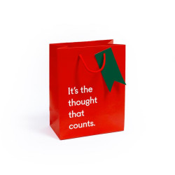 Christmas - Its The Thought that Counts Gift Bag