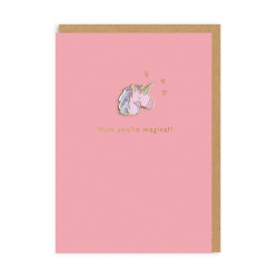Unicorn Mum Enamel Pin Greeting Card