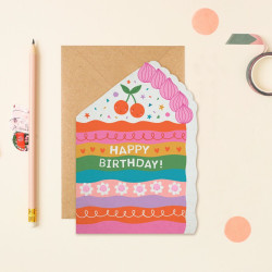 Cake Die Cut Birthday Card | Children’s Birthday Card | Die Cut Birthday Cards