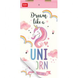 DONT FORGET MAGNETIC NOTEPAD WITH 10 TEAR-OFF SHEETS - UNICORN