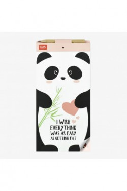 DONT FORGET MAGNETIC NOTEPAD WITH 10 TEAR-OFF SHEETS - PANDA