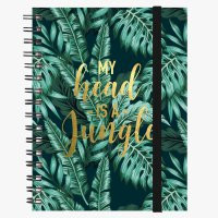 NOTEBOOK WITH SPIRAL - LARGE - JUNGLE