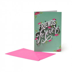 LOVING LETTERING GREETING CARDS  - 11.5x17 - FRIENDS FOREVER