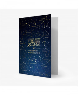HAPPINESS GREETING CARDS - 11.5X17 - LUCKY STARS