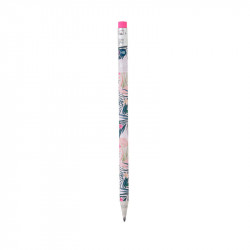 I USED TO BE A NEWSPAPER RECYCLED PAPER PENCIL - FLAMINGO