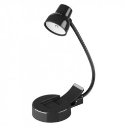 NIGHT DREAM - RECHARGEABLE READING LAMP WITH LED LIGHT - BLACK