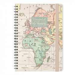 LARGE WEEKLY SPIRAL BOUND DIARY 16 MONTH 2020/2021 - MAP