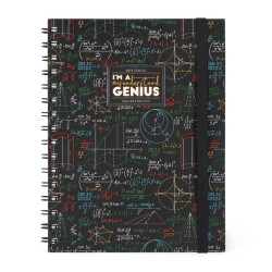SPIRAL NOTEBOOK - LARGE LINED - GENIUS