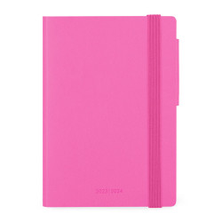 18M - SMALL WEEKLY DIARY WITH NOTEBOOK - COLORS - BOUGANVILLEA