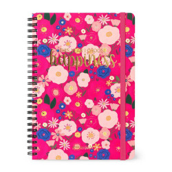 LARGE WEEKLY SPIRAL BOUND DIARY 16 MONTH 2022/2023 - FLOWERS