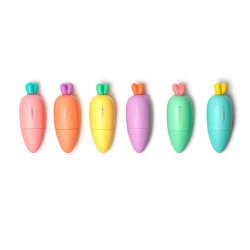 CARRATE TEAM - SET OF 6 MINI HIGHLIGHTERS