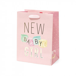 GIFT BAG - MEDIUM - NEW BABY GIRL