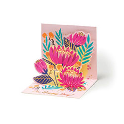 Pop Up - Small Greeting Card - Protea