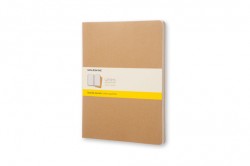 Moleskine Cahier Journals -muistivihkot, A4, ruudutettu, ruskea