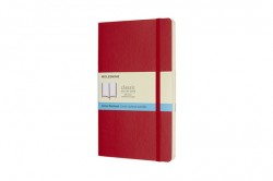 MOLESKINE NOTEBOOK LARGE DOTTED SCARLET RED SOFT COVER