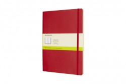 MOLESKINE NOTEBOOK XL PLAIN SCARLET RED SOFT COVER