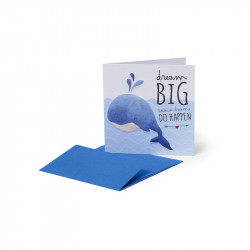 GREETING CARDS - 7X7  WHALE