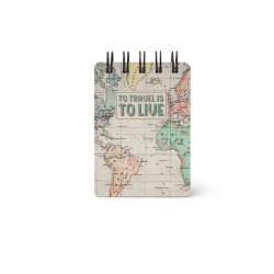MINI SPIRAL  NOTEBOOK - LINED -  MAP