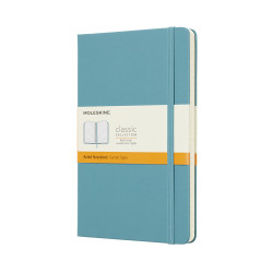MOLESKINE CLASSIC NOTEBOOK LARGE RULED HARD COVER REEF BLUE