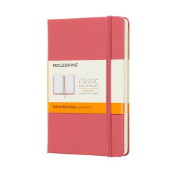 MOLESKINE CLASSIC NOTEBOOK LARGE RULED HARD COVER DAISY PINK