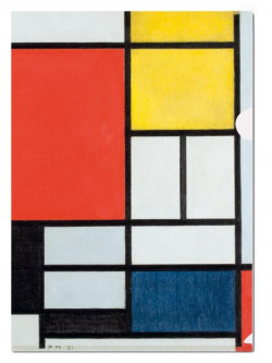 Muovitasku A4: Compositie met groot vlak, Piet Mondriaan, Gemeente museum Den Haag