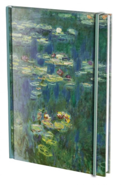 Osoitekirja A5 Groene weerspiegeling, Claude Monet