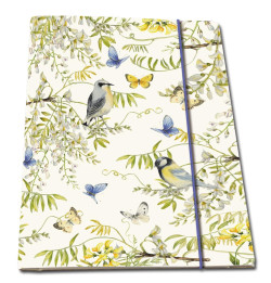 Portfolio folder: Vogels in blauweregen, Janneke Brinkman-Salentijn