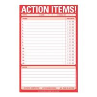 Action Items Pad