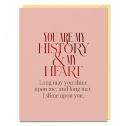 Card: You Are My History