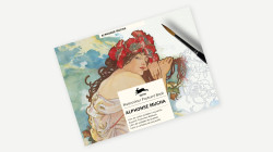 Watercolour Postcard Book Alphonse Mucha