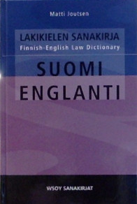 Lakikielen sanakirja suomi�englanti